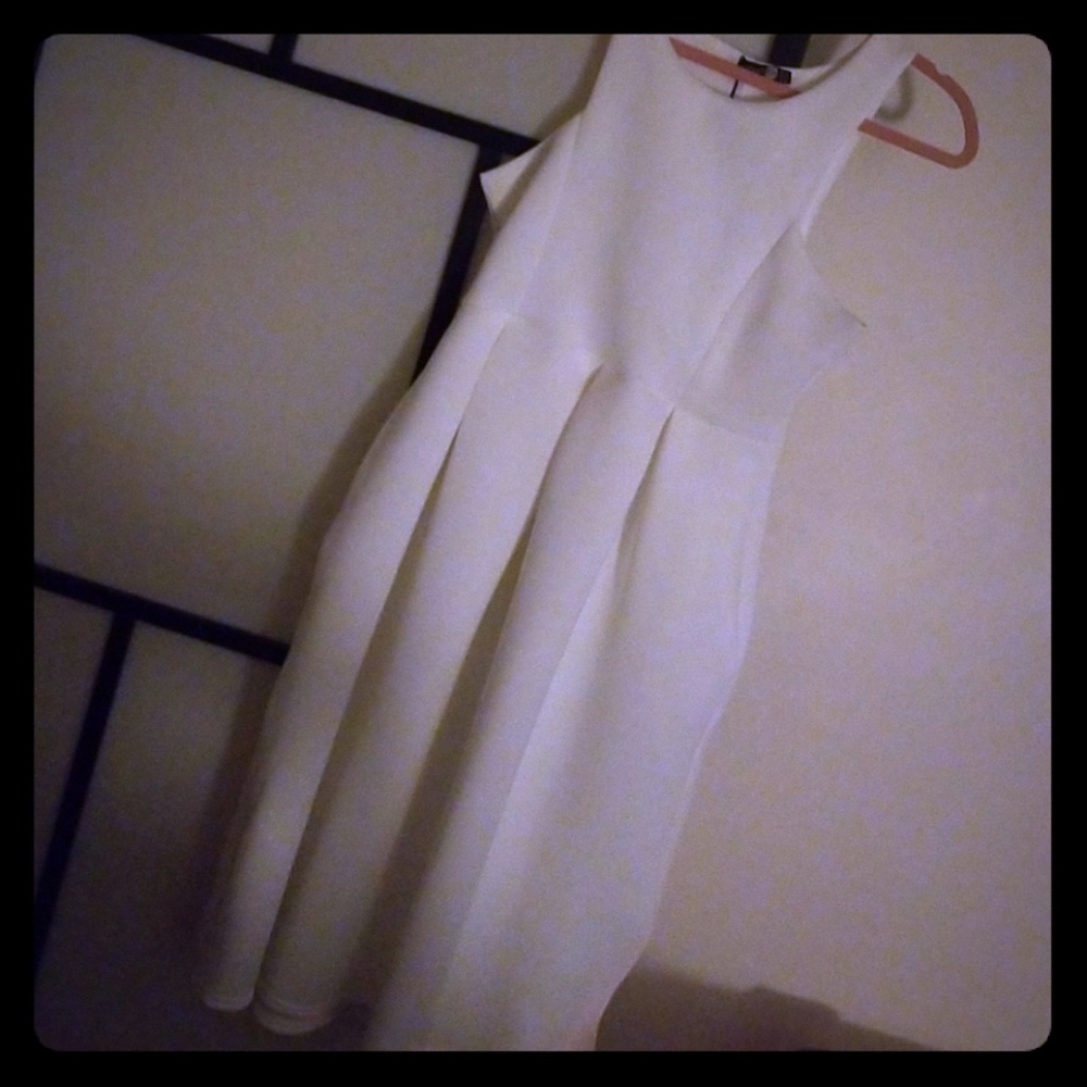 White cocktail dress